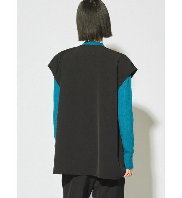 MIDIUMISOLID「MIDIUMISOLID for Ladies Vネックノースリーブプルオーバー」|ベスト・ジレ|