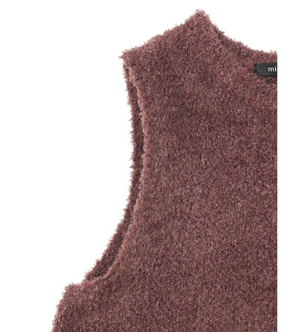 mizuiro ind「mizuiro ind ヘアリーヤーンショートベスト」|ベスト・ジレ|