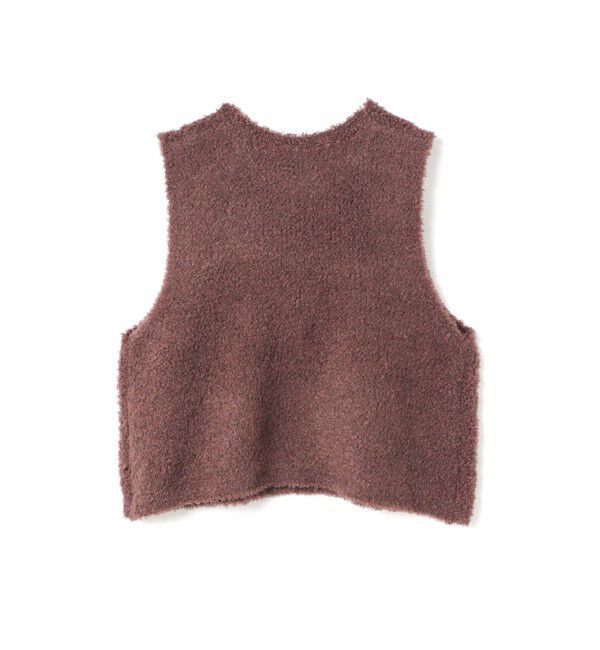 mizuiro ind「mizuiro ind ヘアリーヤーンショートベスト」|ベスト・ジレ|