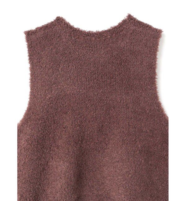 mizuiro ind「mizuiro ind ヘアリーヤーンショートベスト」|ベスト・ジレ|