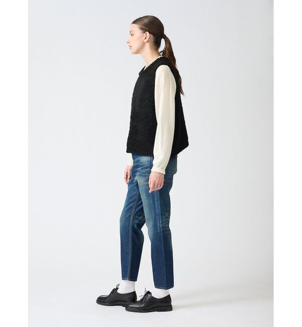 mizuiro ind「mizuiro ind ヘアリーヤーンショートベスト」|ベスト・ジレ|