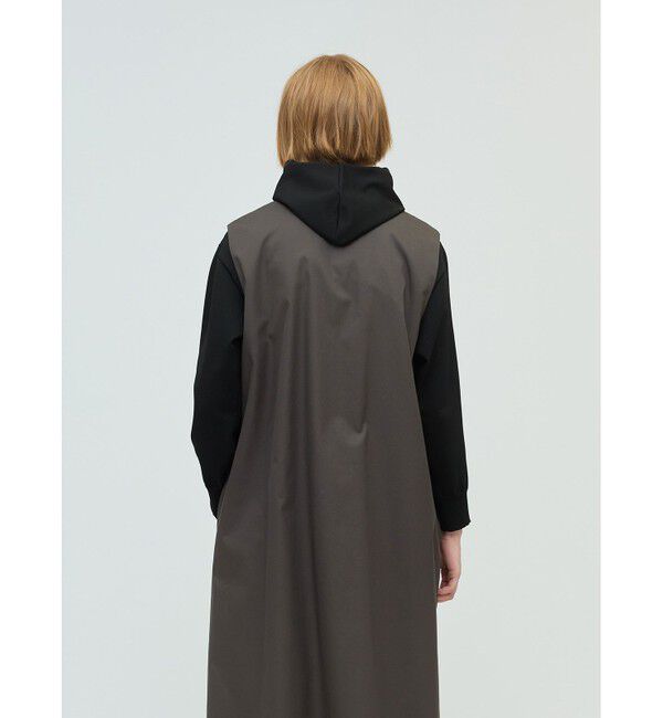 mizuiro ind「mizuiro ind ポケット付きクルーネックロングジレ」|ワンピース|