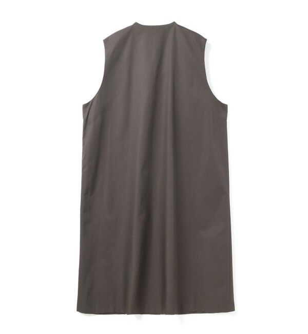 mizuiro ind「mizuiro ind ポケット付きクルーネックロングジレ」|ワンピース|