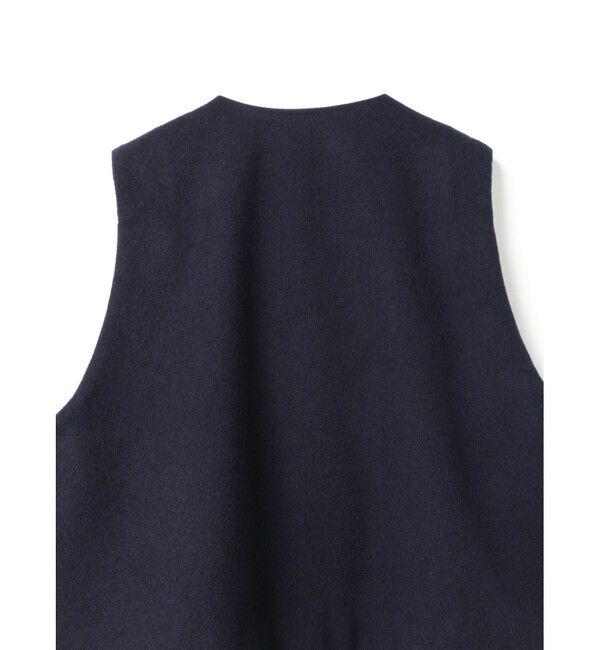 mizuiro ind「mizuiro ind ポケット付きクルーネックベスト」|ベスト・ジレ|