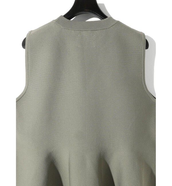 MIDIUMISOLID「MIDIUMISOLID for Ladies ペプラムベスト」|ニット・セーター|