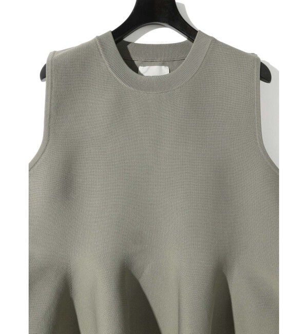 MIDIUMISOLID「MIDIUMISOLID for Ladies ペプラムベスト」|ニット・セーター|