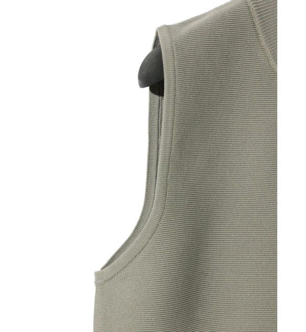 MIDIUMISOLID「MIDIUMISOLID for Ladies ペプラムベスト」|ニット・セーター|