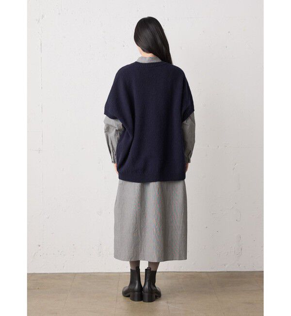 MidiUmi「MidiUmi クルーネックコクーンベスト」|ベスト・ジレ|