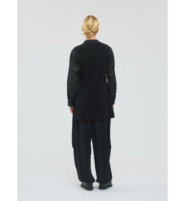 mizuiro ind「mizuiro ind サイドスリットリブベスト」|ベスト・ジレ|