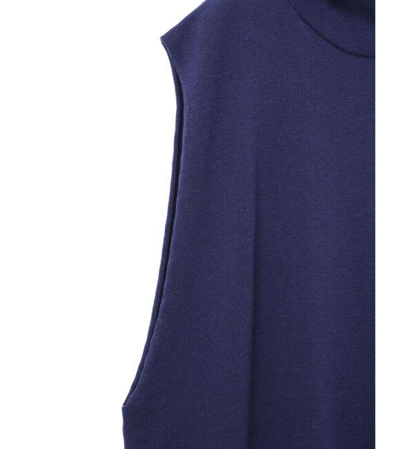 mizuiro ind「mizuiro ind リブハイネックベスト」|ベスト・ジレ|