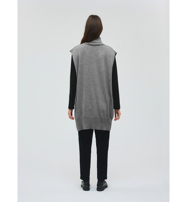 mizuiro ind「mizuiro ind リブハイネックベスト」|ベスト・ジレ|