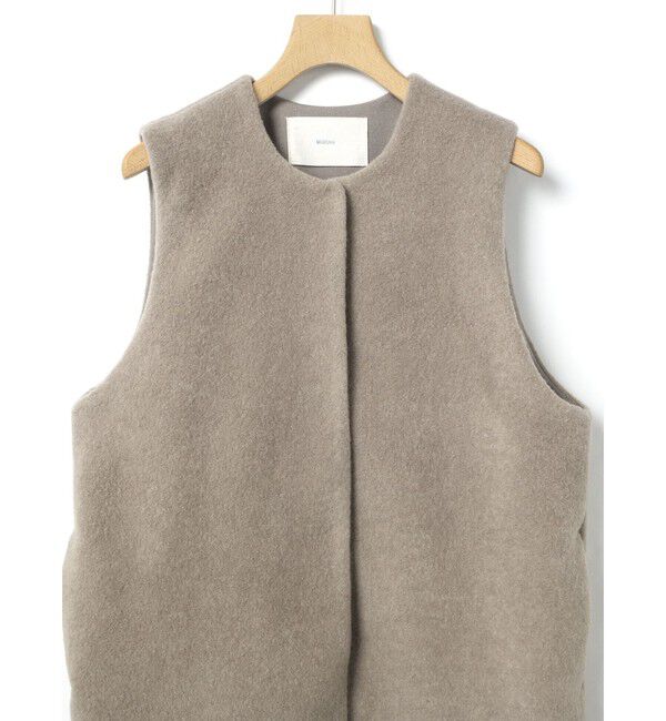 MidiUmi「MidiUmi ブークレロングベスト」|ベスト・ジレ|