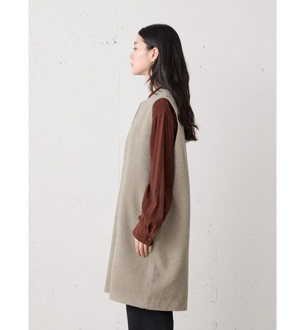 MidiUmi「MidiUmi ブークレロングベスト」|ベスト・ジレ|