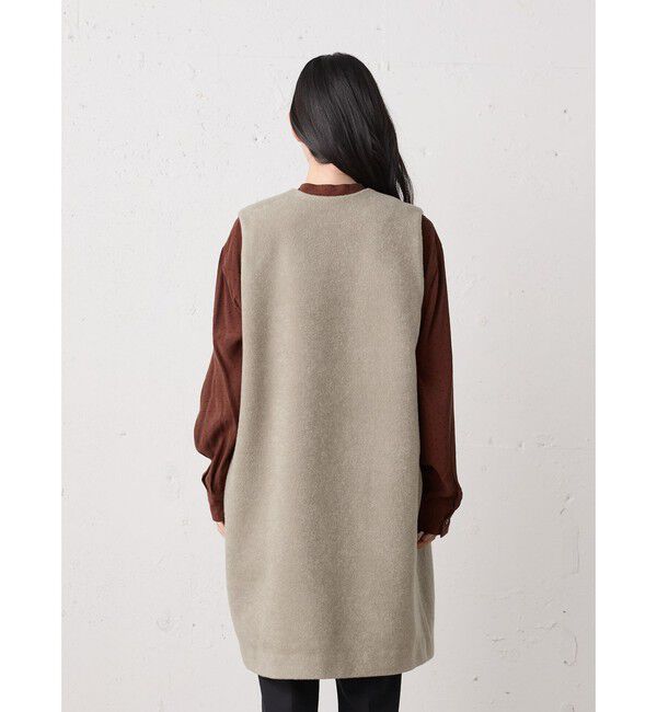 MidiUmi「MidiUmi ブークレロングベスト」|ベスト・ジレ|