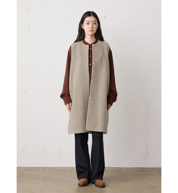 MidiUmi「MidiUmi ブークレロングベスト」|ベスト・ジレ|