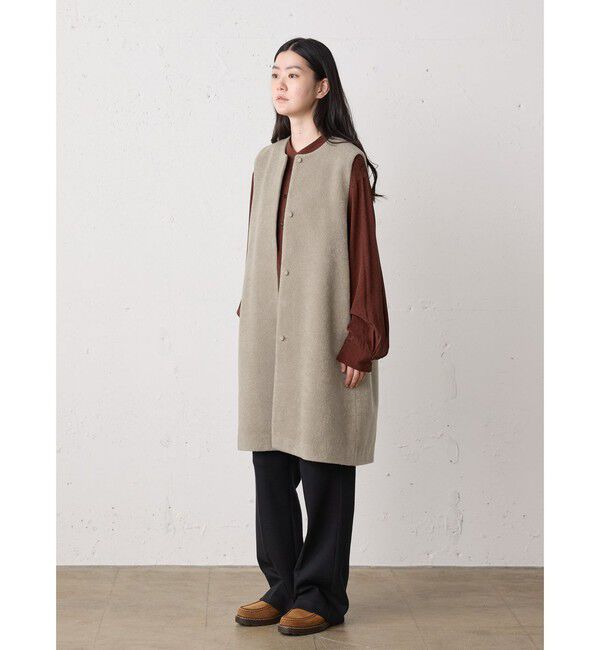 MidiUmi「MidiUmi ブークレロングベスト」|ベスト・ジレ|