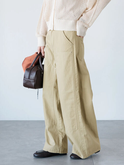 Lugnoncure「ワークストレートパンツ《2025spring catalog item》」|その他|ベージュ