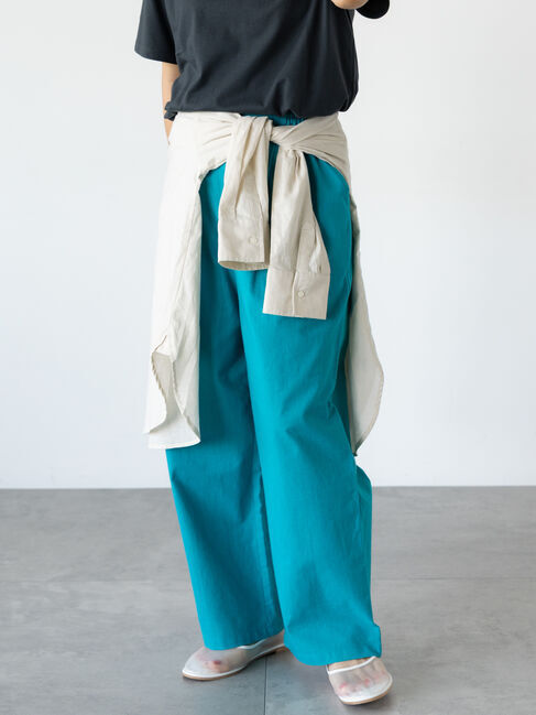 Lugnoncure「無地/柄アソート綿麻パンツ」|その他|グリーン