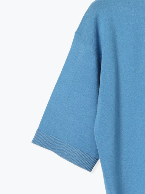 Lugnoncure「【接触冷感】サイドスリットハーフスリーブニット」|ニット・セーター|