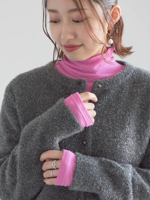 Te chichi「【宮本茉由着用】カラータートルインナー」|Tシャツ・カットソー|ピンク