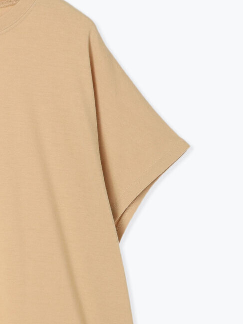 Samansa Mos2 blue「◎【接触冷感】ロゴプリントチュニック」|Tシャツ・カットソー|