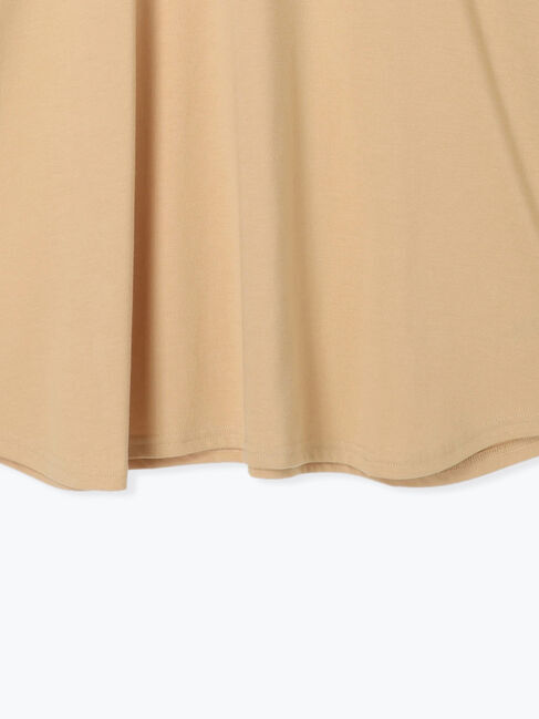 Samansa Mos2 blue「◎【接触冷感】ロゴプリントチュニック」|Tシャツ・カットソー|