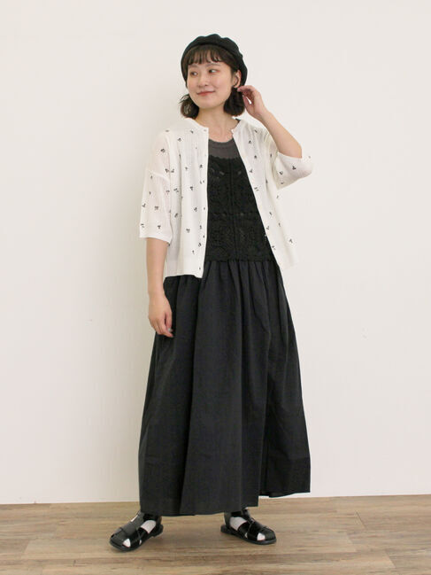 Samansa Mos2「小花柄プリントカーディガン」|カーディガン|