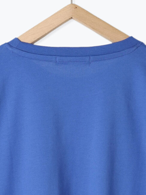 Samansa Mos2 blue「ロゴプリントTシャツ」|Tシャツ・カットソー|