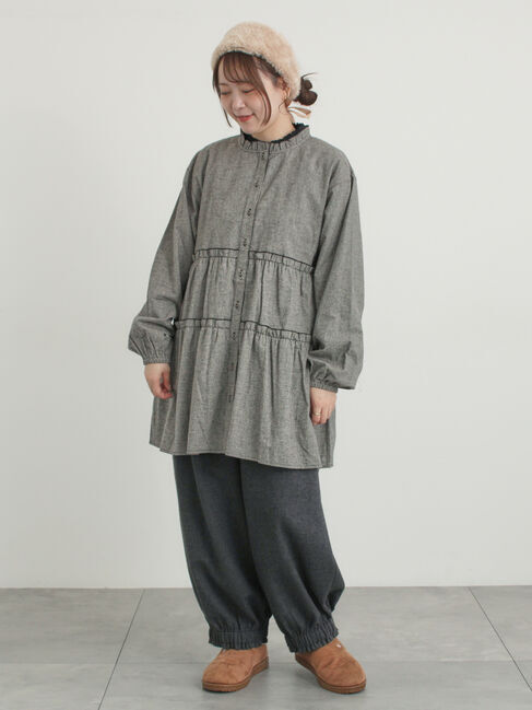 Samansa Mos2「【帯電防止裏地】ヘリンボーンバルーンパンツ《M/Lサイズ》」|その他|