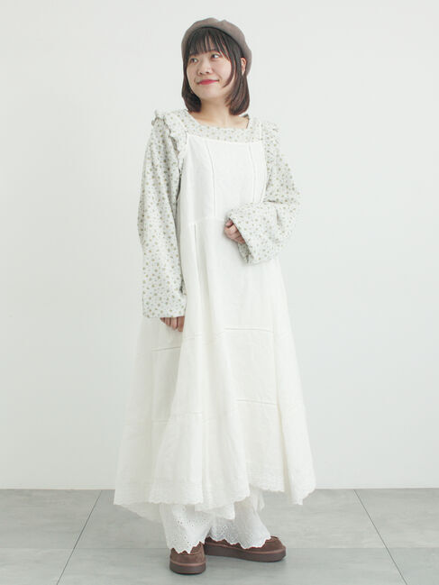 Samansa Mos2「ワッフルローズ柄前後2WAYカットソー」|Tシャツ・カットソー|