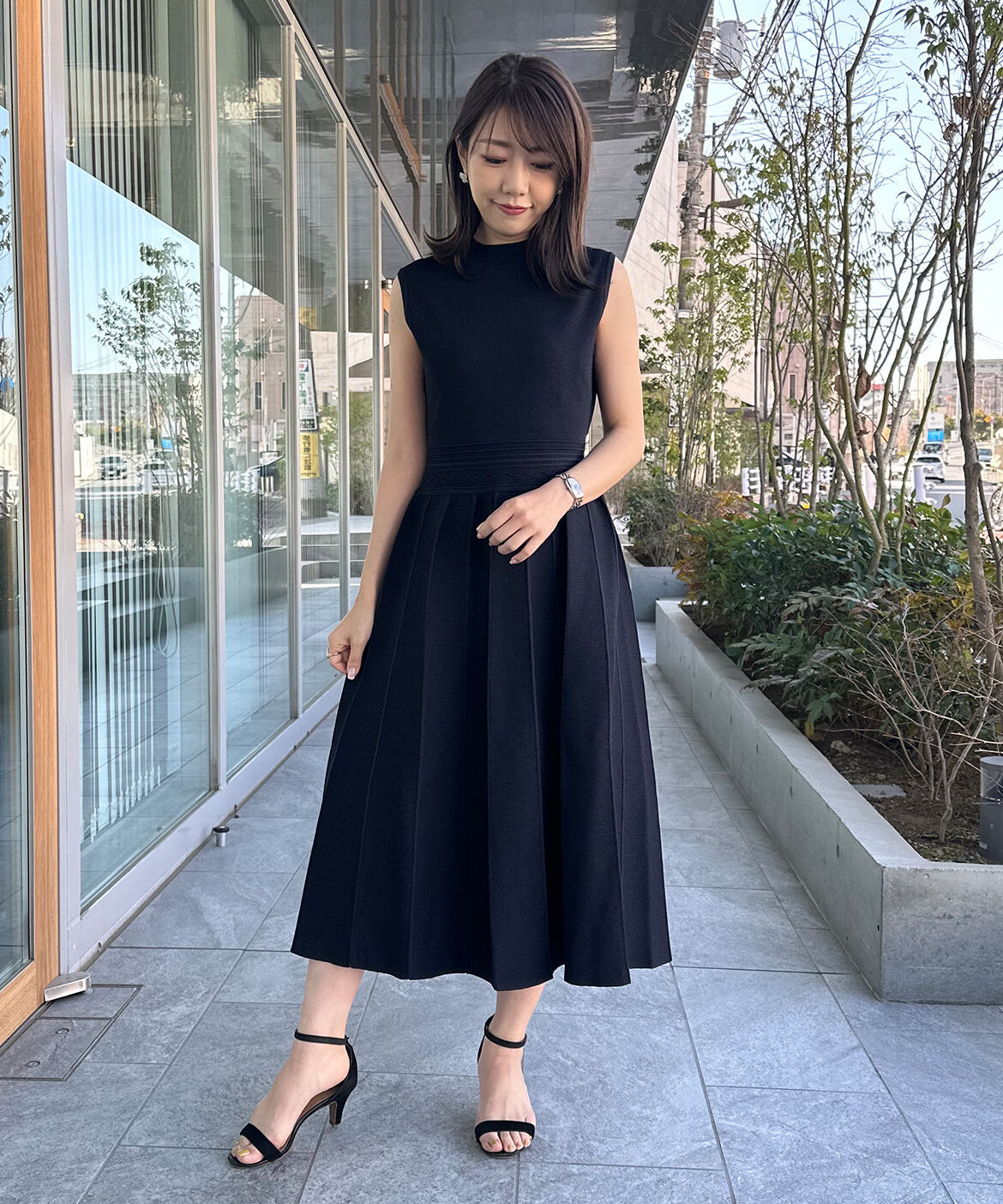 Maglie le cassetto「《M Maglie le cassetto》バイカラーニットワンピース」|ワンピース|