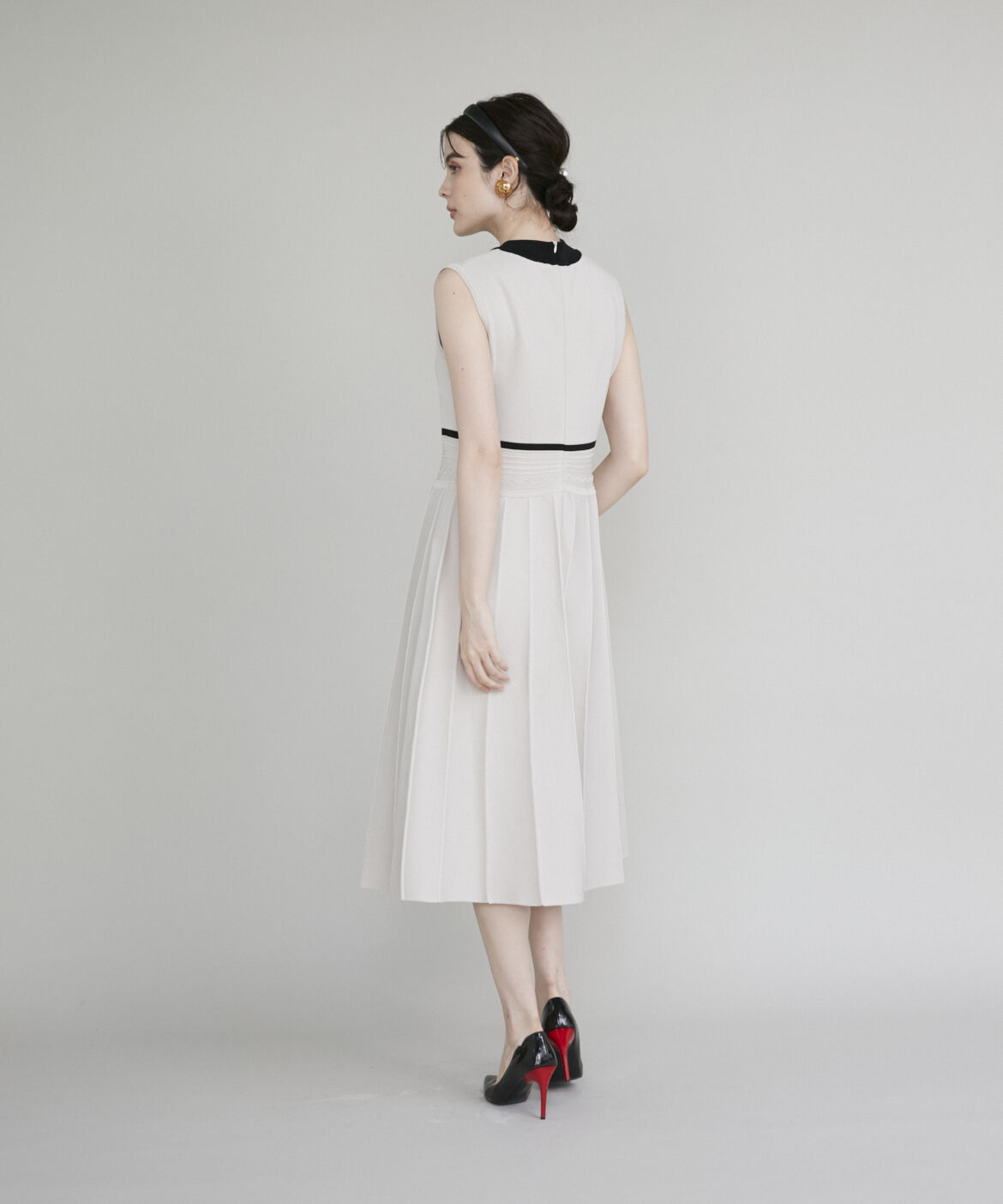 Maglie le cassetto「《M Maglie le cassetto》バイカラーニットワンピース」|ワンピース|