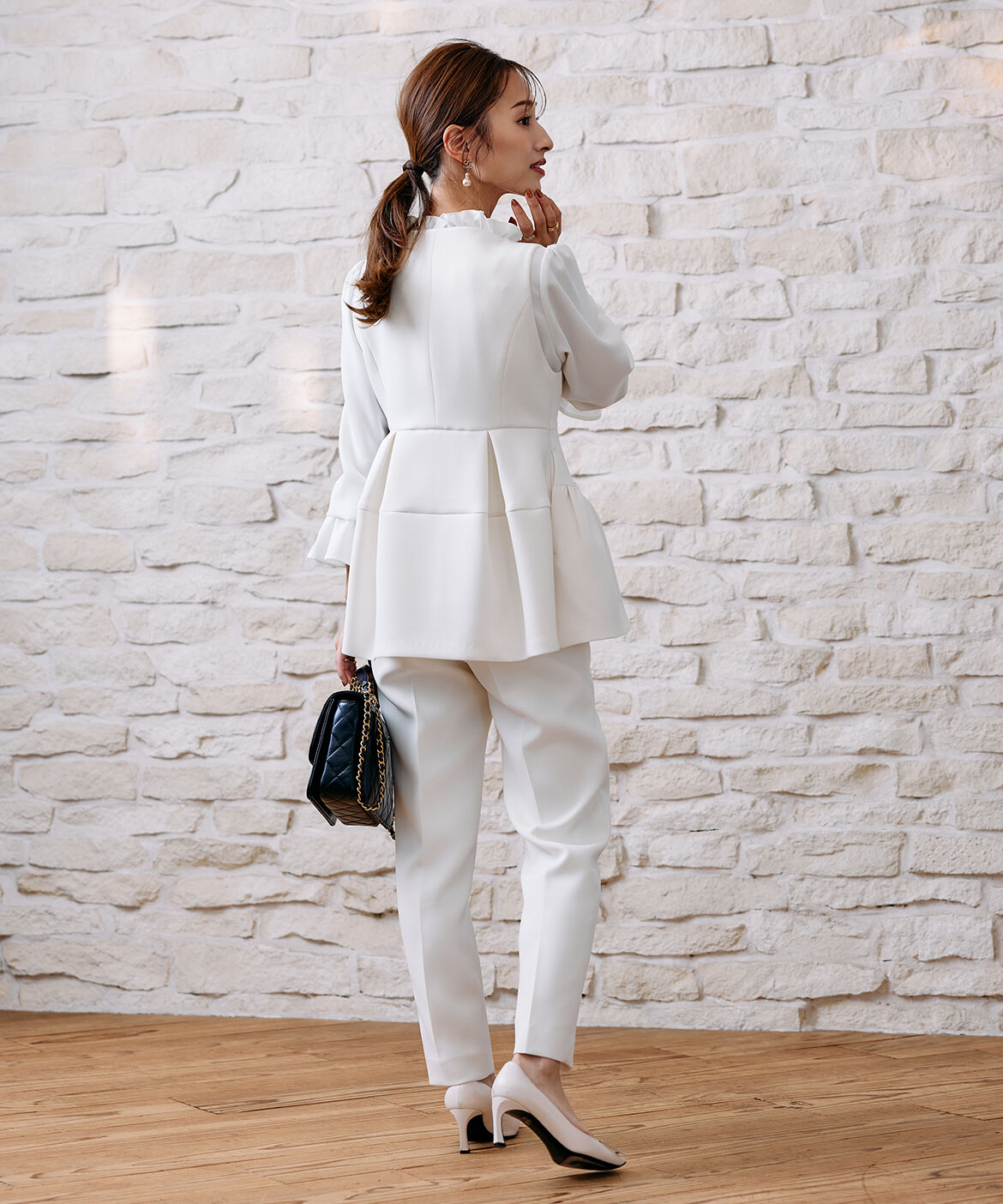 Maglie le cassetto「《M Maglie le cassetto&times;吉田理紗》今っぽ上品ジレ」|ダウンベスト・ベスト|