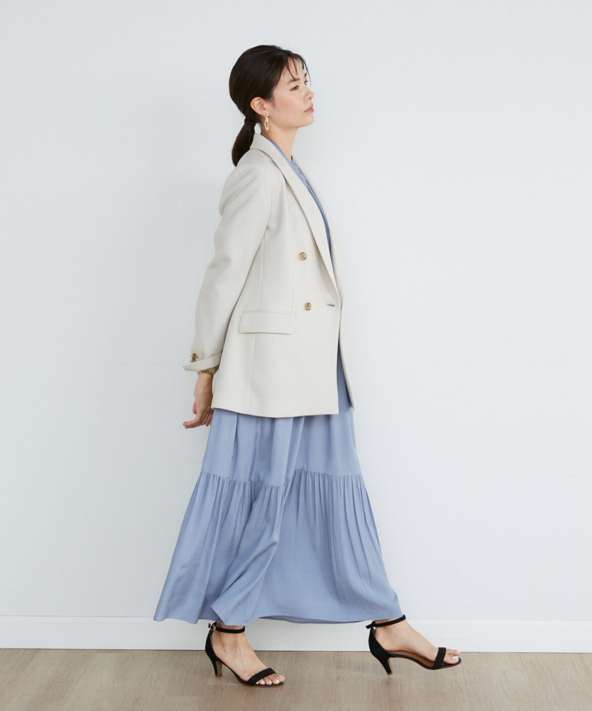 INED「《大きいサイズ》定番ダブルブレストジャケット」|テーラードジャケット|