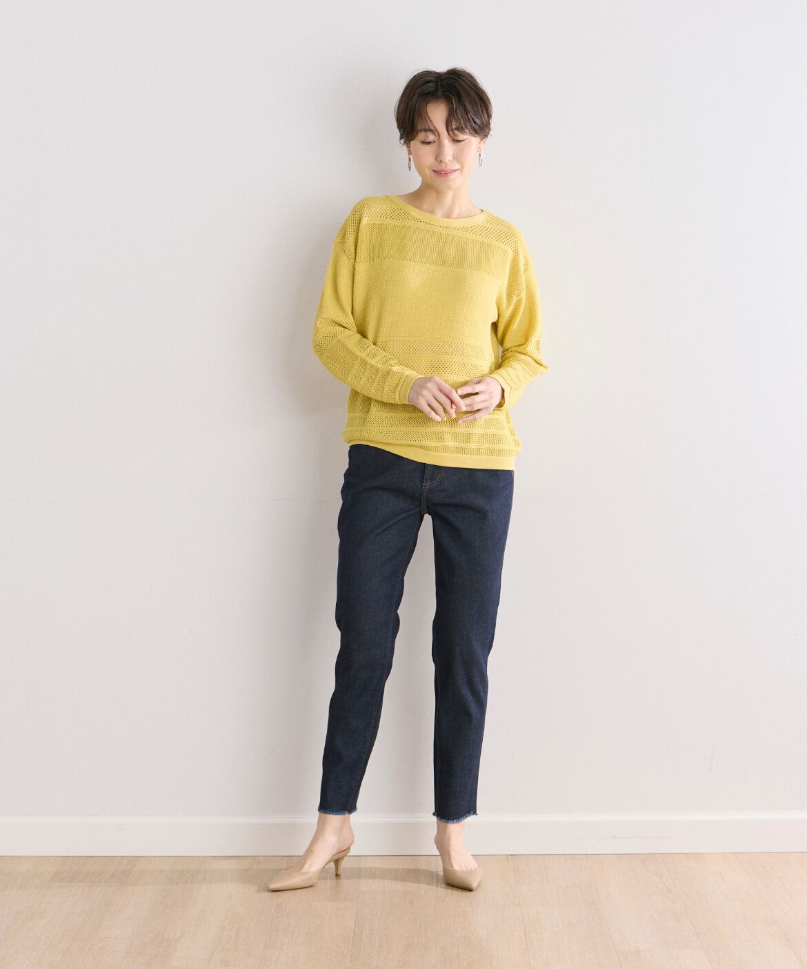 7-IDconcept.「H.SALT Easy ミッドライズテーパードイージーデニム《Healthy DENIM》」|デニム|