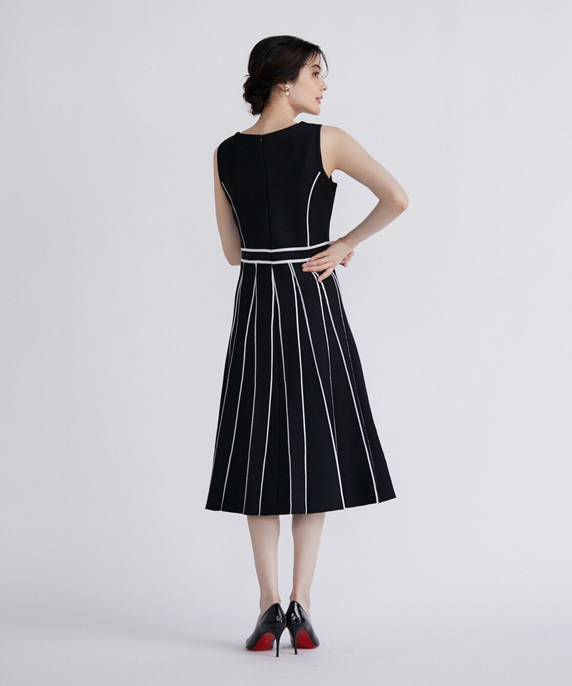 Maglie le cassetto「《M Maglie le cassetto》ラインニットワンピース」|ワンピース|