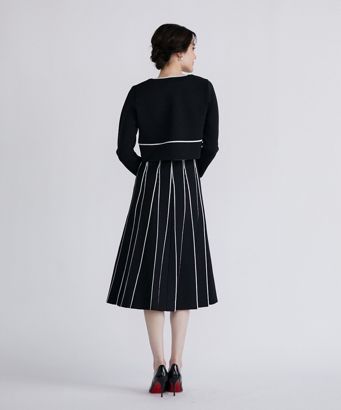 Maglie le cassetto「《M Maglie le cassetto》ラインニットワンピース」|ワンピース|