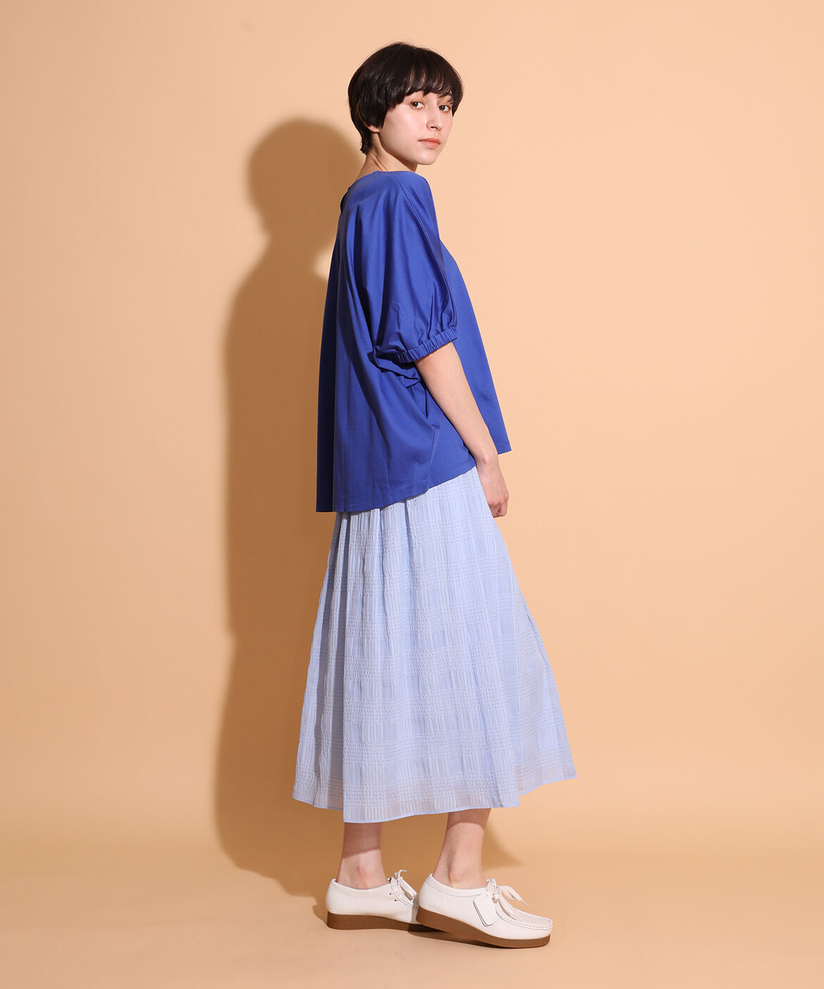 DAY by DAY it&rsquo;s international「シアーチェックランダムタックスカート」|スカート|