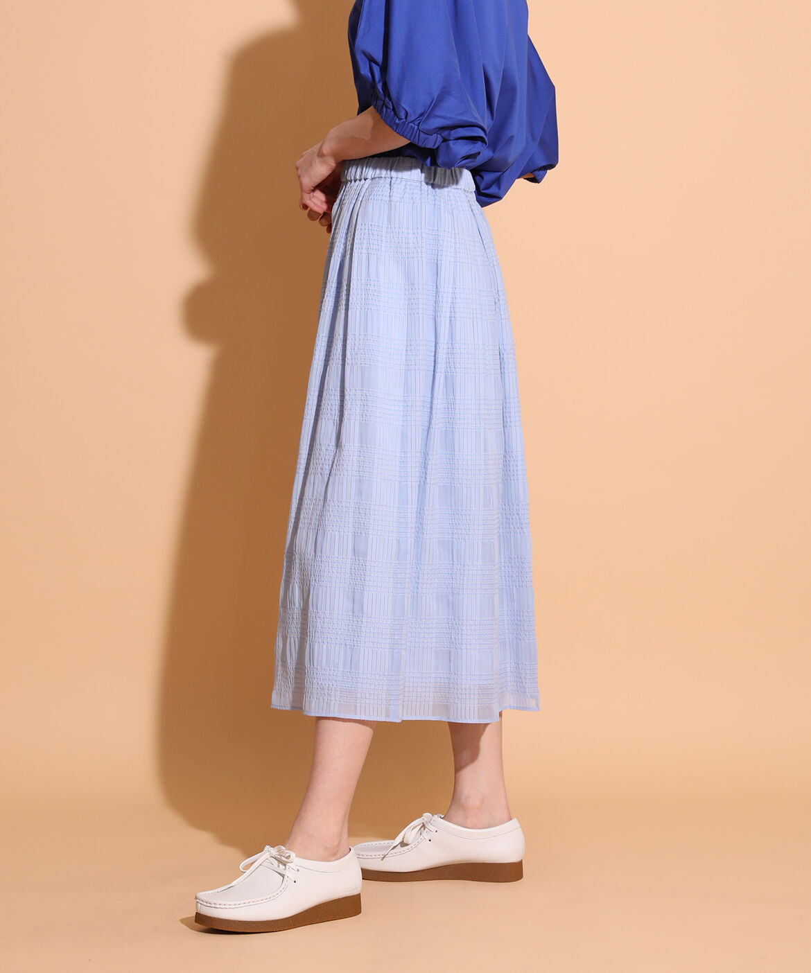 DAY by DAY it&rsquo;s international「シアーチェックランダムタックスカート」|スカート|