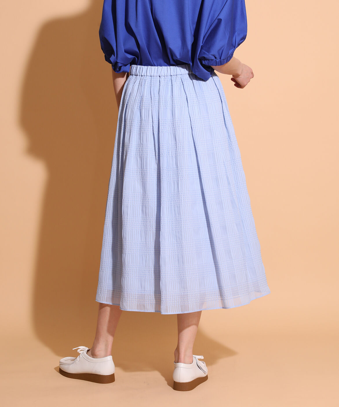 DAY by DAY it&rsquo;s international「シアーチェックランダムタックスカート」|スカート|