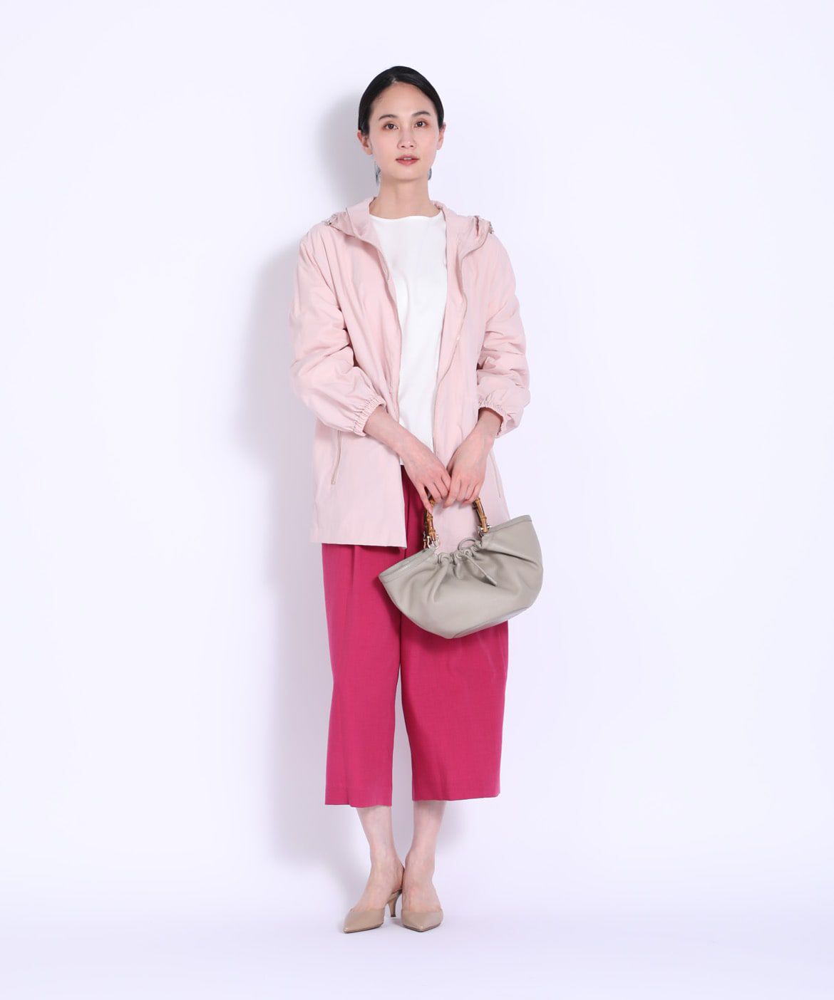 7-IDconcept.「カウレザーバンブーハンドル2WAYバッグ」|ハンドバッグ|