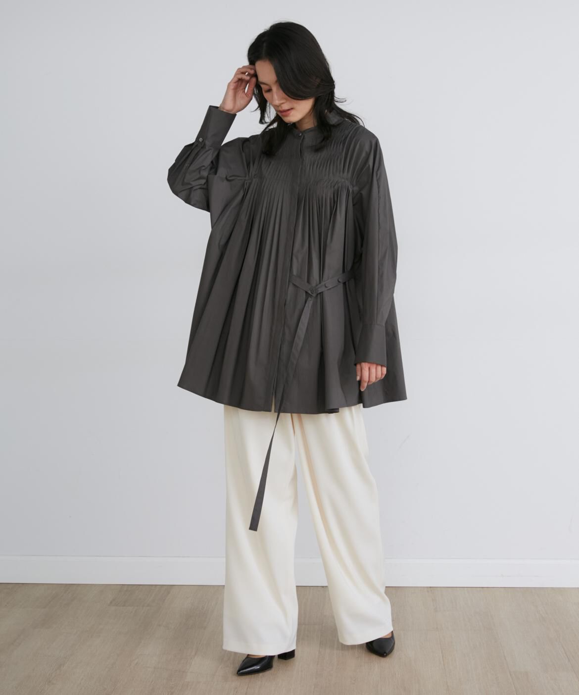 INED「2WAYタックシャツ《la veille by SUPERIOR CLOSET》」|シャツ・ブラウス|