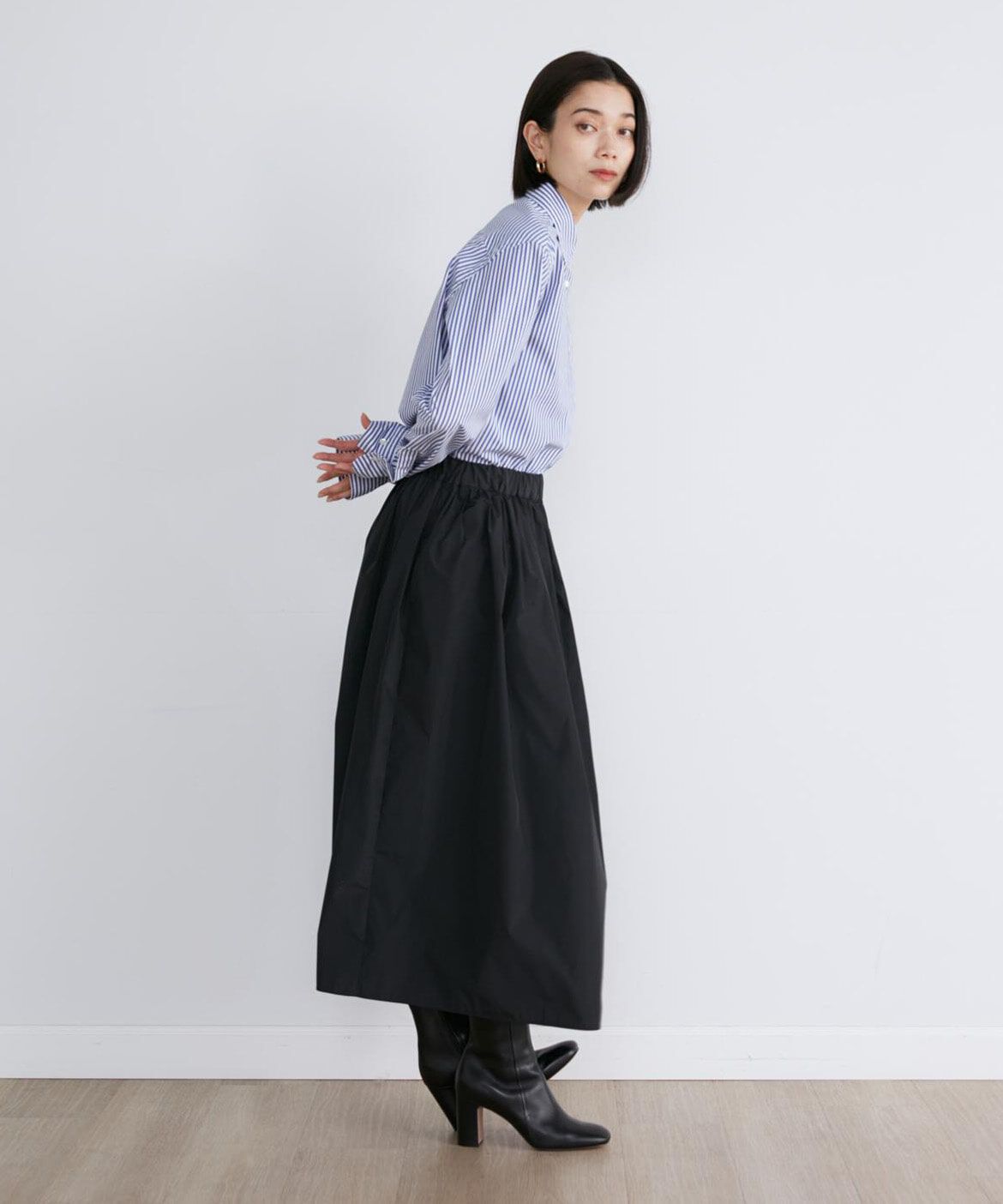 INED「オーバーサイズストライプシャツ」|シャツ・ブラウス|