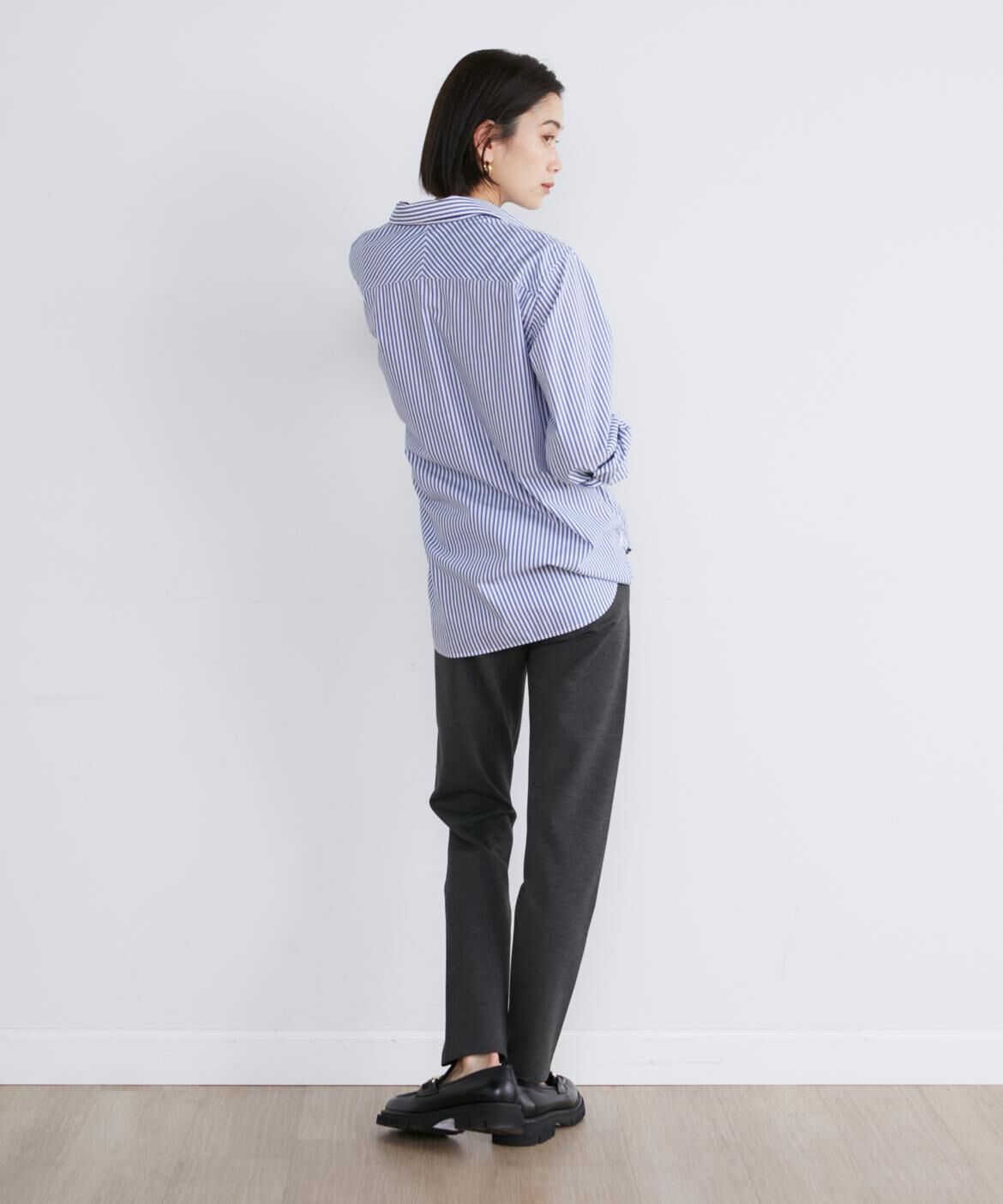 INED「オーバーサイズストライプシャツ」|シャツ・ブラウス|