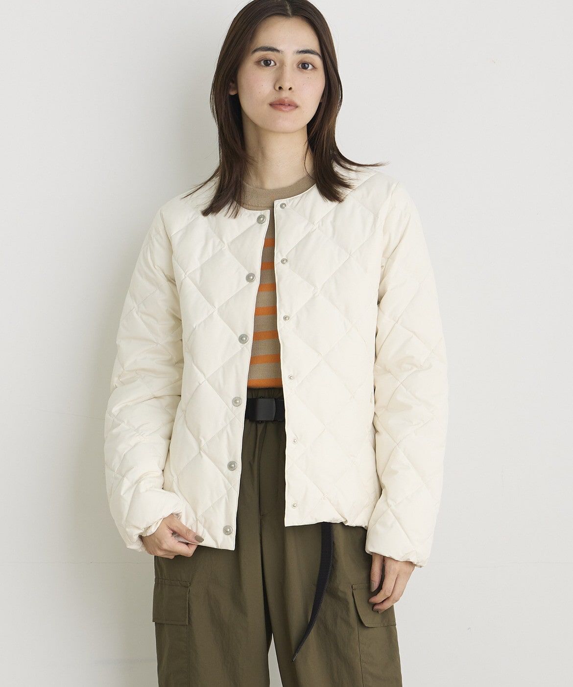 DAY by DAY it&rsquo;s international「クルーネックダウンジャケット《TAION &amp; LIMONTA EAST》」|ダウン|オフホワイト1