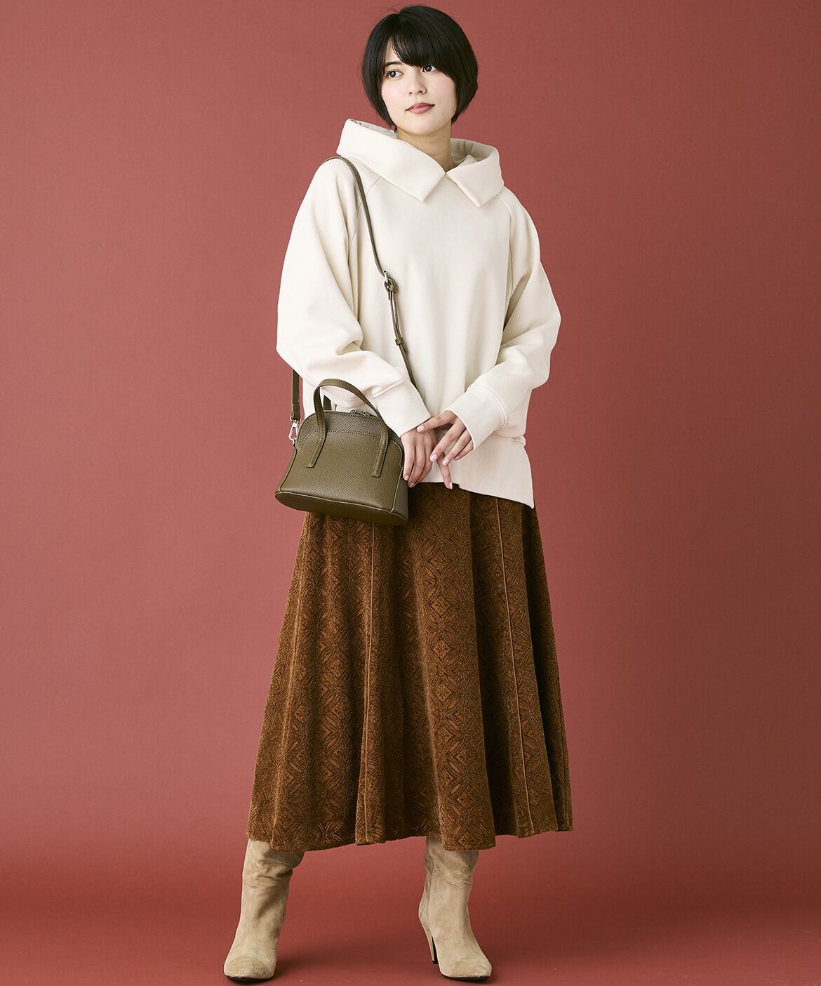 INED「《INED CLARO》裏起毛フーディ」|パーカー|