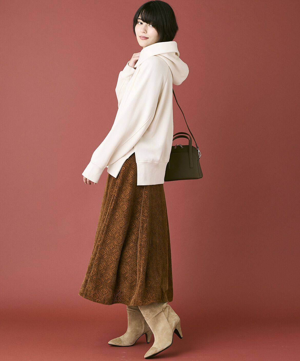 INED「《INED CLARO》裏起毛フーディ」|パーカー|