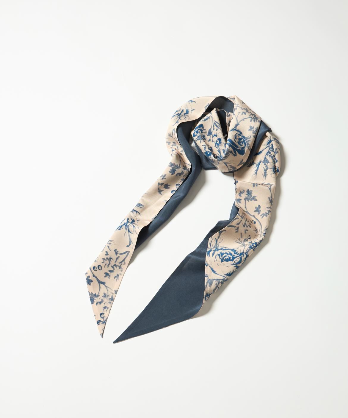 INED「《FAVORITE》Slim Blue Toile スカーフ《Tapis Noir》」|バンダナ・スカーフ|