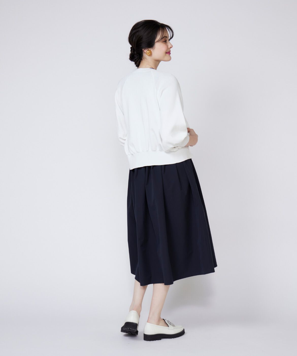 Maglie le cassetto「《大きいサイズ》フリルスリーブジップカーディガン」|カーディガン|