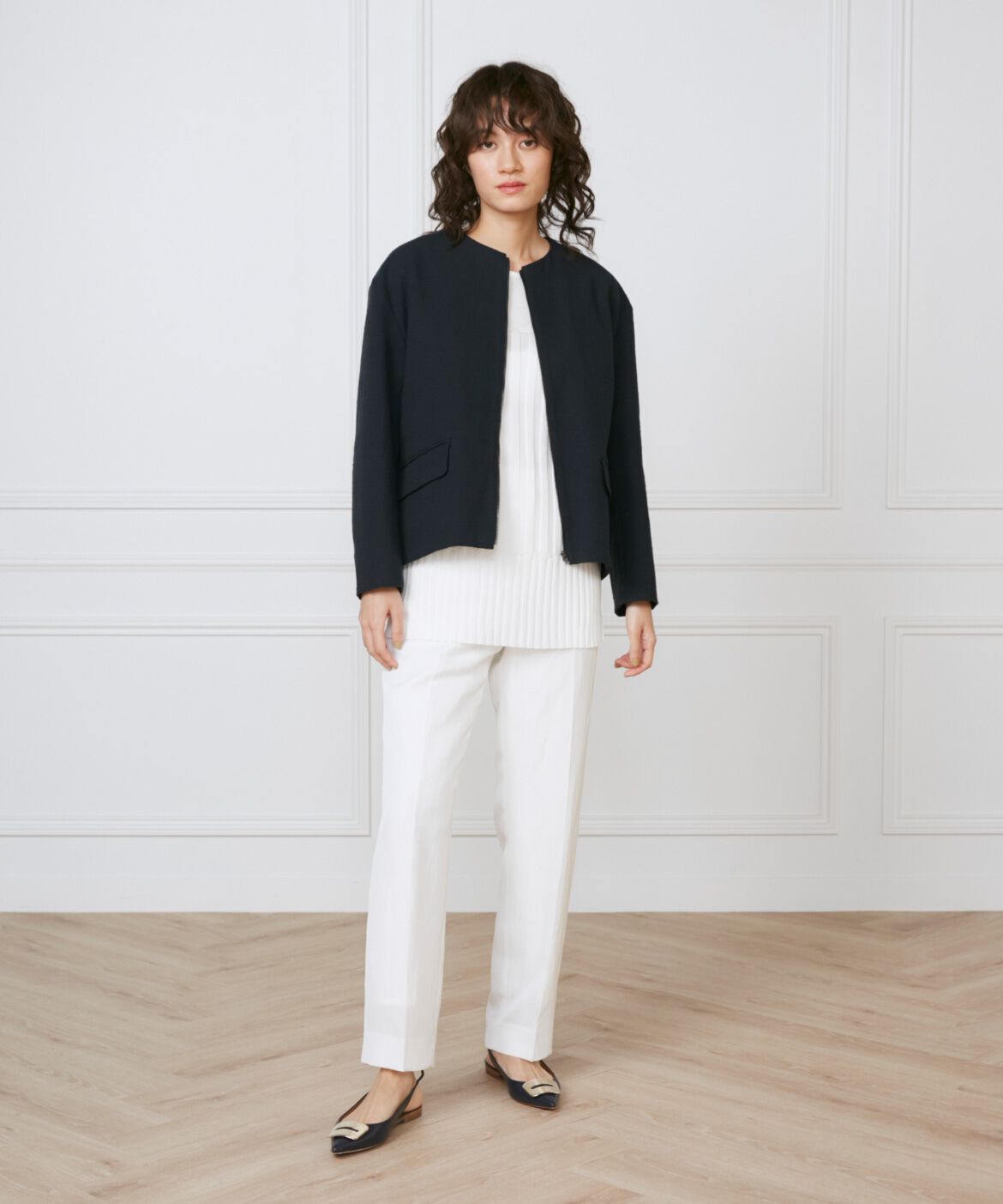 INED「シャイニーヤーンプルオーバー 《la veille by SUPERIOR CLOSET》」|ニット・セーター|